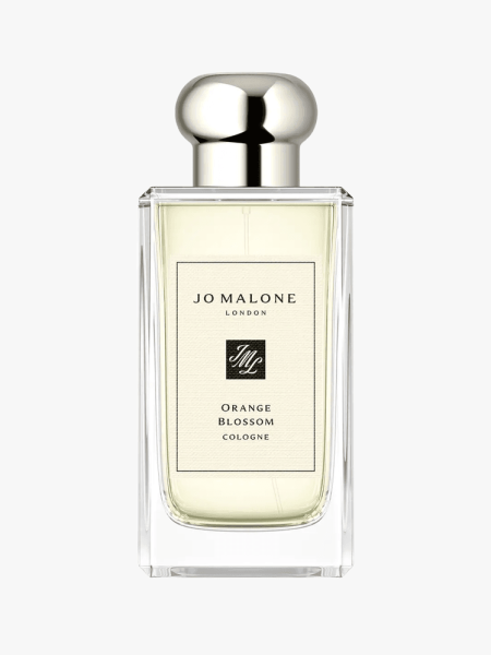 Jo Malone Orange Blossom Cologne in branded component on a light gray background