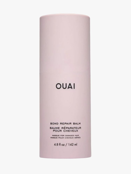 Ouai Bond Repair Balm in branded component on a light gray background
