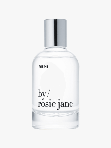 By Rosie Jane Remi Eau de Parfum in branded component on a light gray background